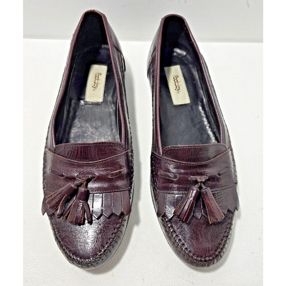 Vintage Foot-Joy Men’s Loafers Made in Italy Brown Kiltie Tassels 8M Dress Shoes - Picture 2 of 10
